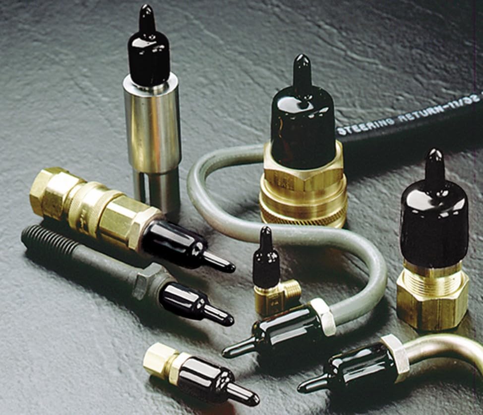 Caplugs HEZ-406-12 HEZ Series – Flex500 Flexible Caps with Extra-Long Pull-Tab 4000 Pack, Black Vinyl, 0.406