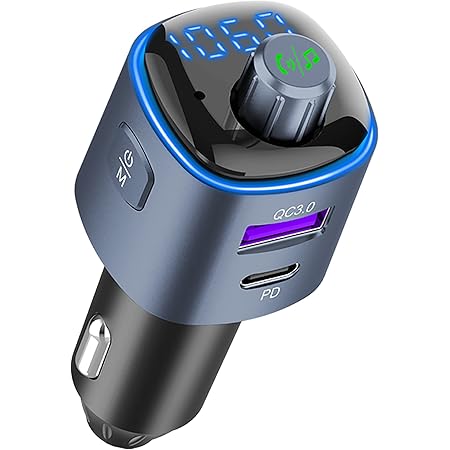 Amazon Co Jp Gadgea Fmトランスミッター Bluetooth 5 0 Iphone Android 無線 12v 24v車対応 カーチャージャー シガーソケット Usb 充電 急速充電 トラック ハンズフリー ブルトゥース ウォークマン 音楽 Ipad ワイヤレス 技適認証済 車 バイク