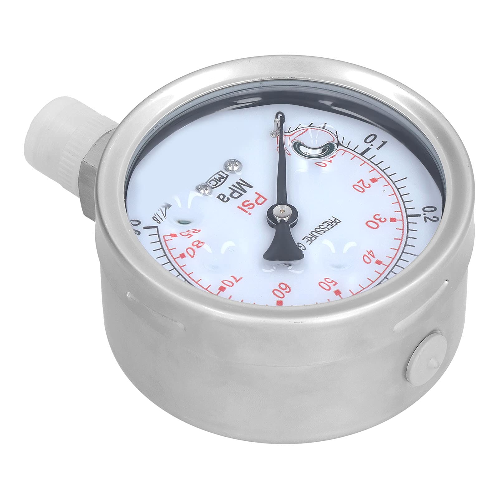 Y-100BF - Manómetro de vacío de acero inoxidable para minería y petroquímica, 100 mm