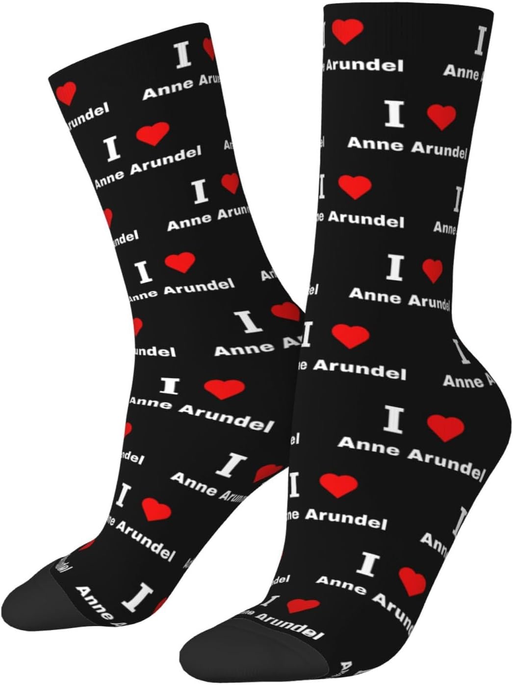 I Love Anne Arundel Socks For Men Women Sport Crew Athletic Running Wicking Socks