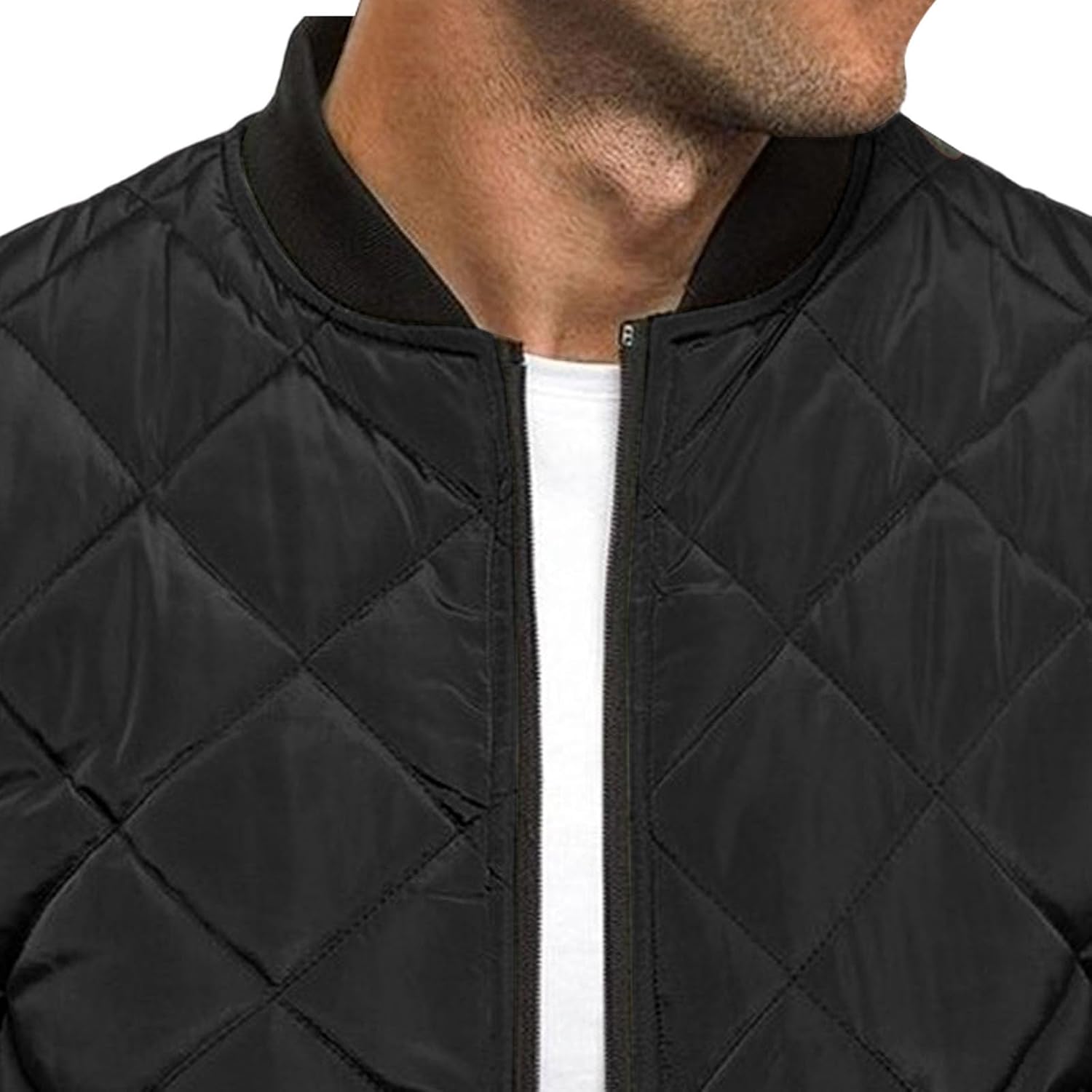 Maiyifu-GJ Men's Winter Jacket Warm Lightweight Puffer Jacket Thicken Windproof Quilted Padded Coat Outerwear
