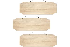 Pack of 3 Blank Wood Signs for Custom DIY Creations