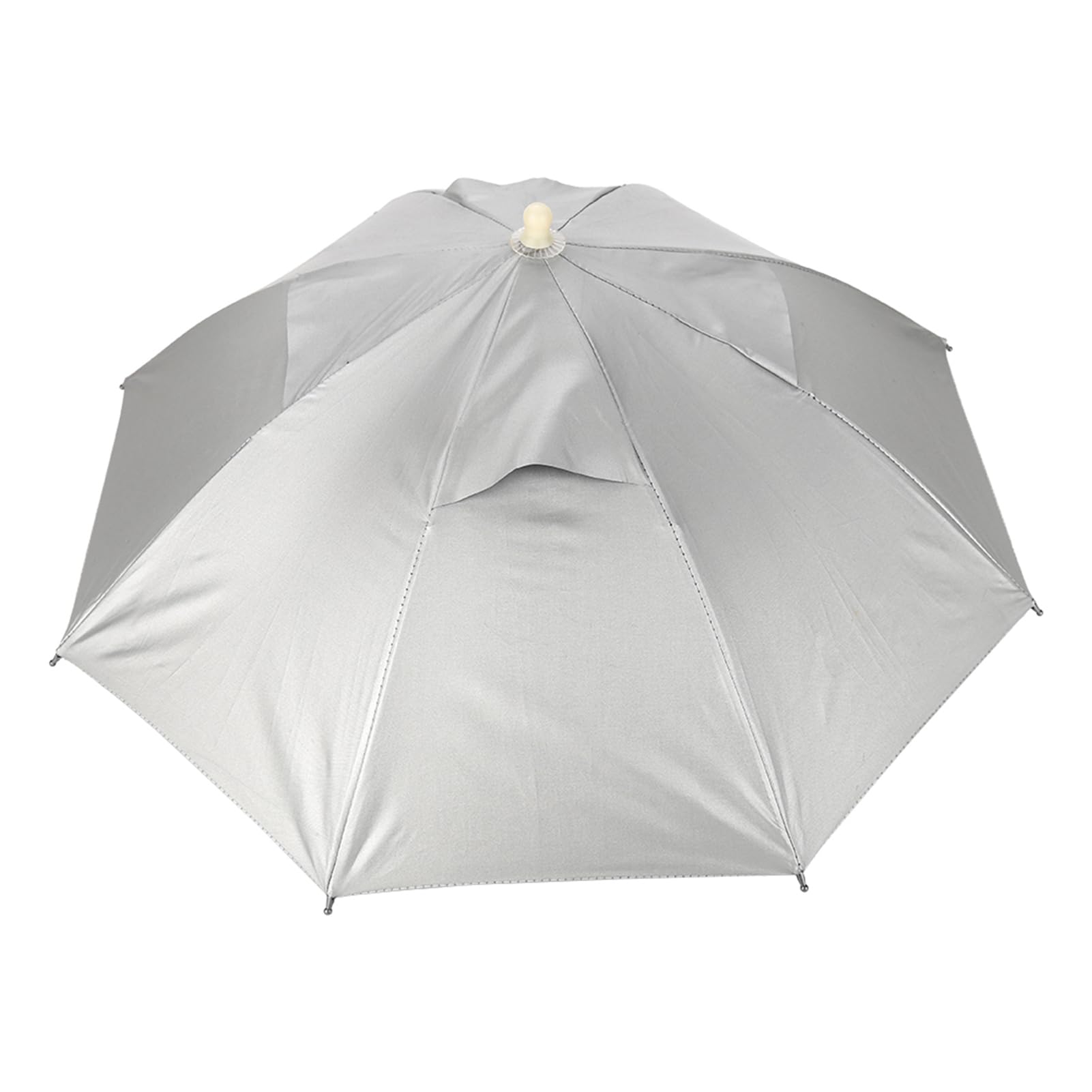 Paraguas de Cabeza, 65 cm Sombrero de Sombrilla de Pesca Plegable para Senderismo Camping Ciclismo Jardinerí