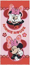 Toalha Felpuda de Banho Estampada Minnie 60 cm x 1,20 m Com 1 peça