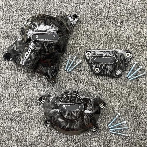 Couvercle moteur R6 rigide anti-impact avec protection carter intégrée texture forgée