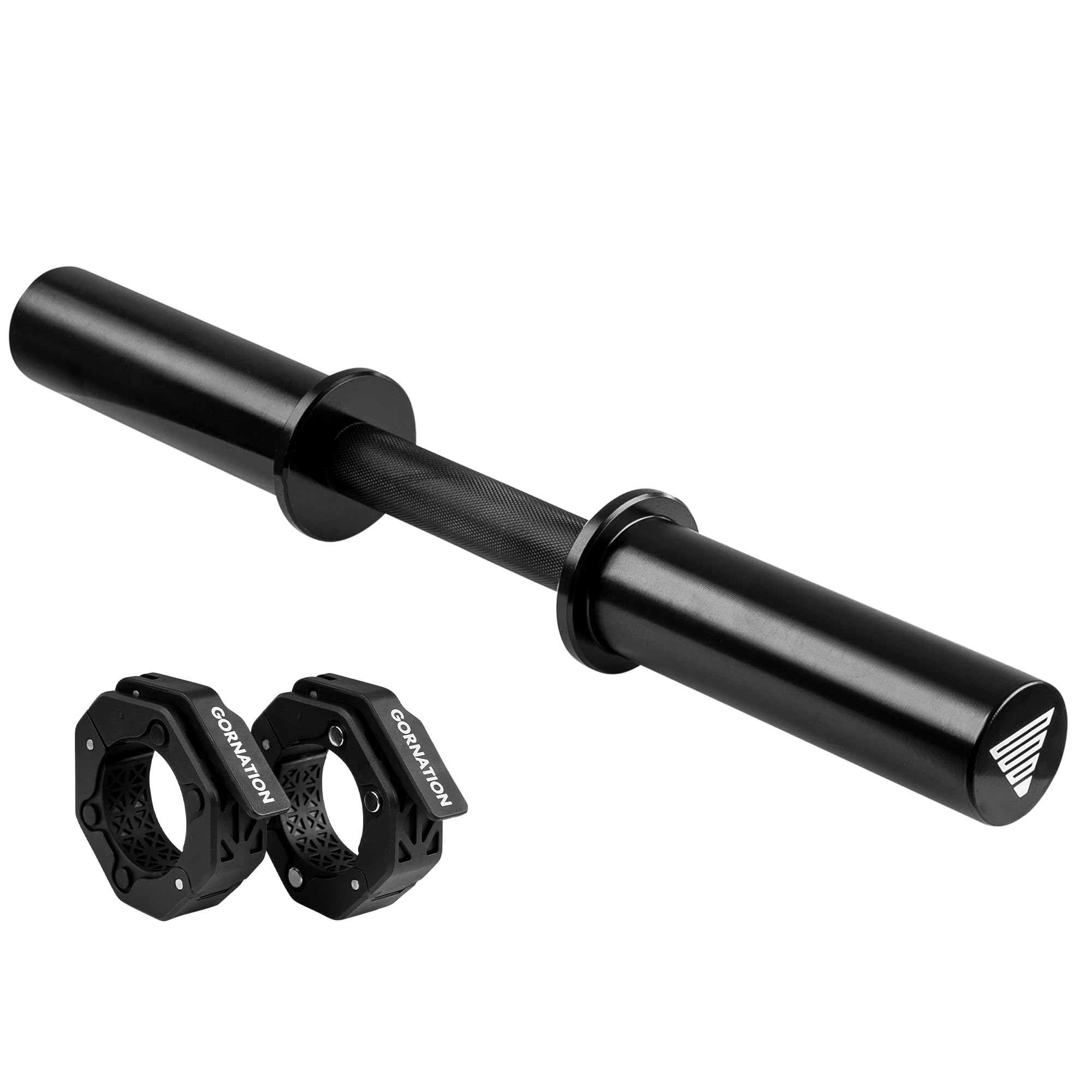GORNATION Manubrio Regolabile fino a 100 kg con 2 Morsetti Magnetiche, Manubri per Allenamento a Casa, Dumbbell per Allenamento di Forza, Asta per Manubri Home Gym, Singolo/Set