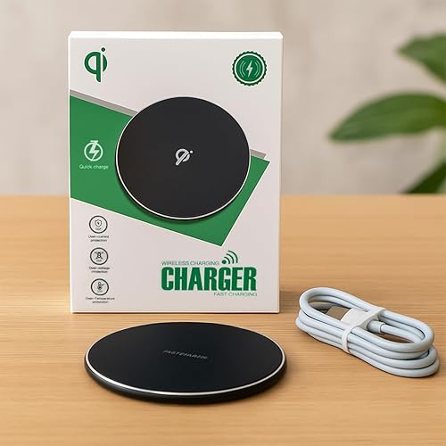 Miniatura 9 de Almohadilla de carga inalámbrica rápida de 15 W con USB-C para Samsung Galaxy S25S24S23S22Note 20BudsBuds, para Pixel 87, LG G876, estación de carga