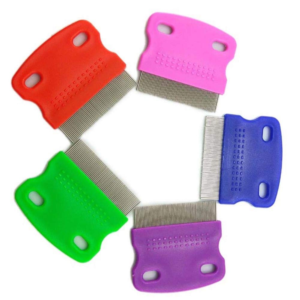 Ayrsjcl Blue Flea Lice Combs Brushes Terminator Fine Egg Dust Nit Free Removal Stainless Steel Lice Comb Dog Comb