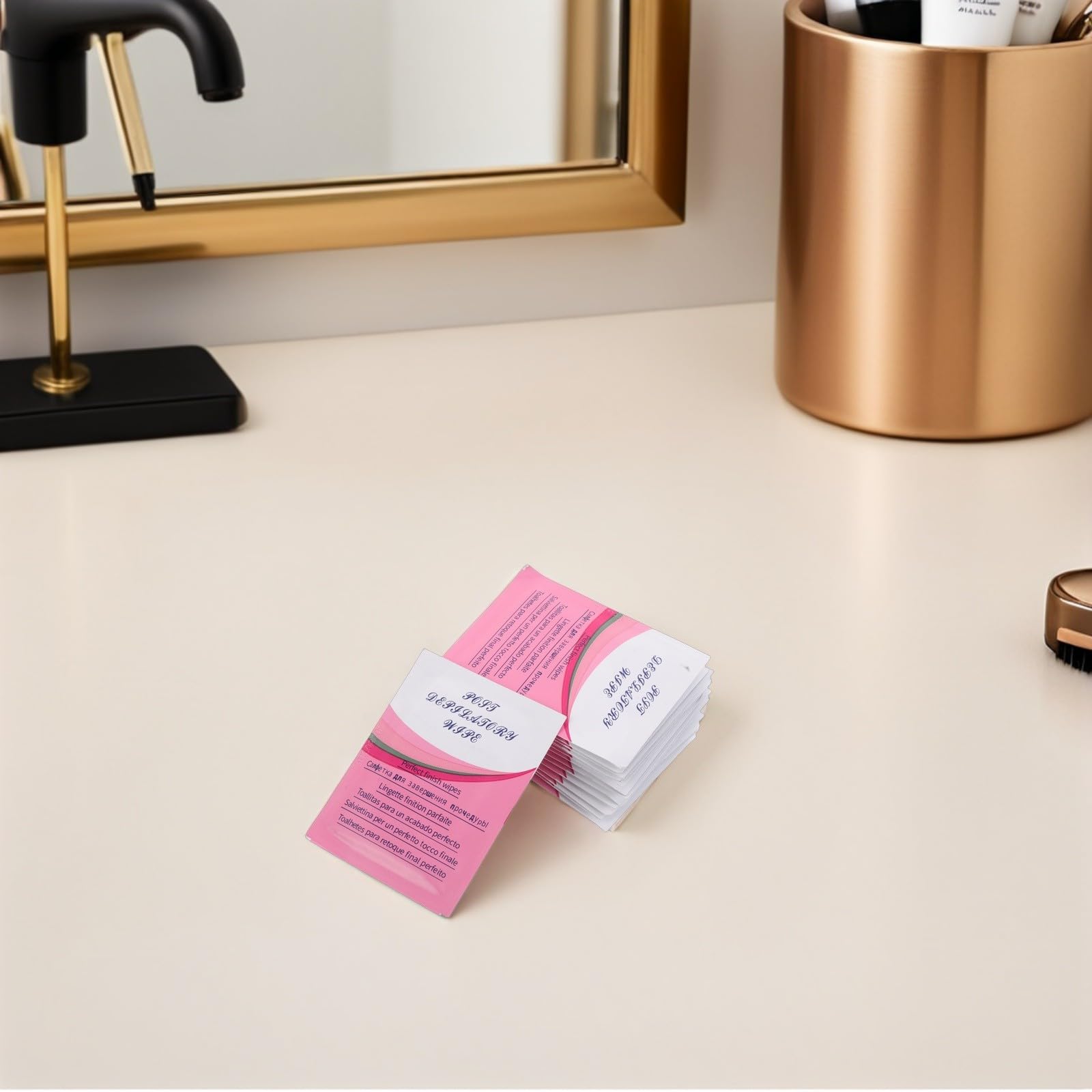 Baluue Salviette Post Depilazione Wax Remover 50 Pezzi, Pulizia Accurata dei Residui di Cera, Formula Delicata Glicerina per Uso Dopo la Ceretta