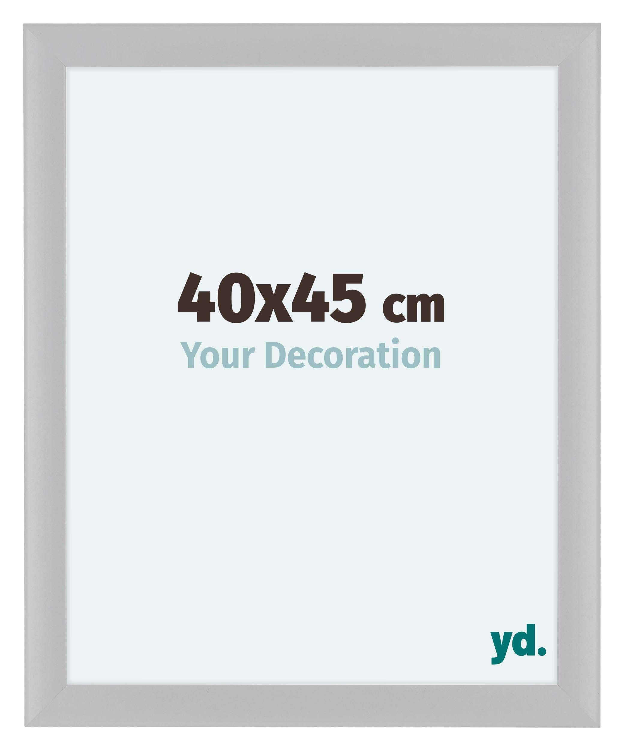 Your Decoration - Picture Frame 40x45 cm - White High Gloss - Decorative Wall Frame in MDF with Antireflection - Frame 40x45 - Como