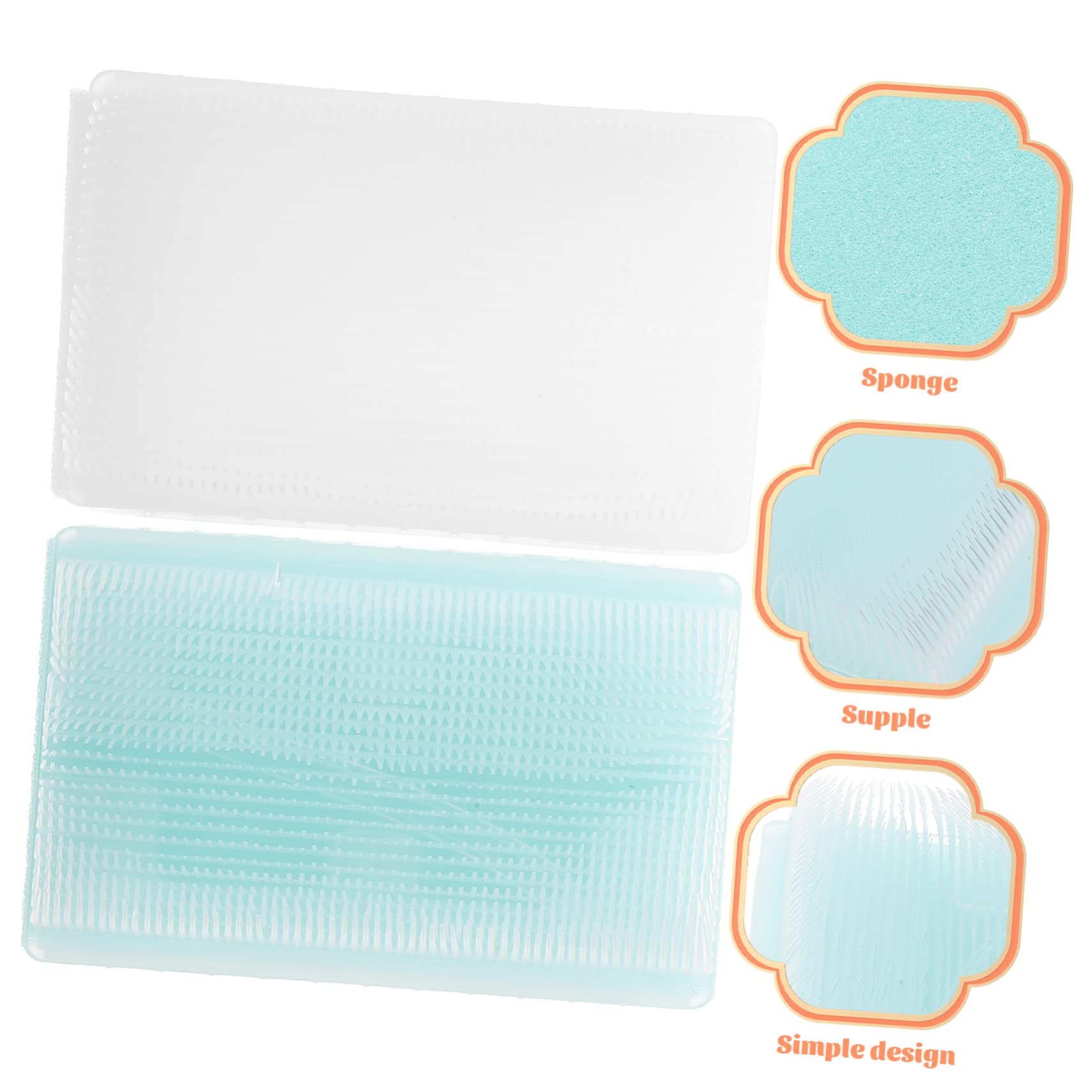 FRCOLOR 5 Set Di Spazzole Per in Spugna Per Neonati Resistenti All'usura Per Il Bagno Per Uso Quotidiano 2 Pezzi*5