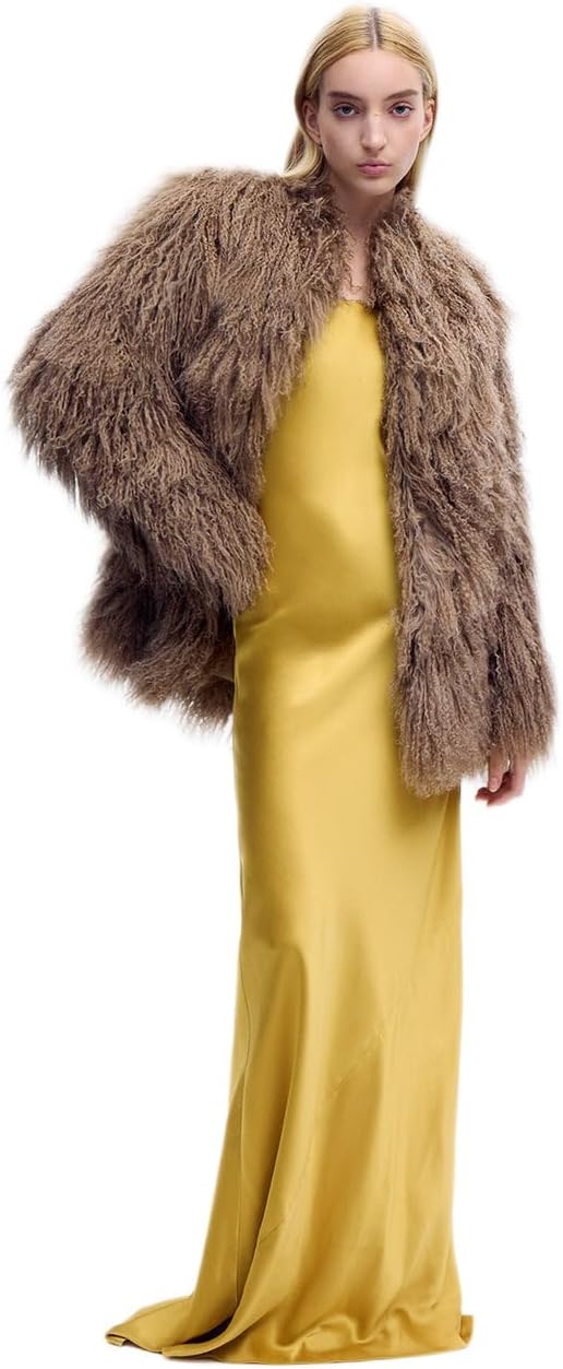 Alejandra Alonso Rojas Mongolian Lamb Shearling Coat