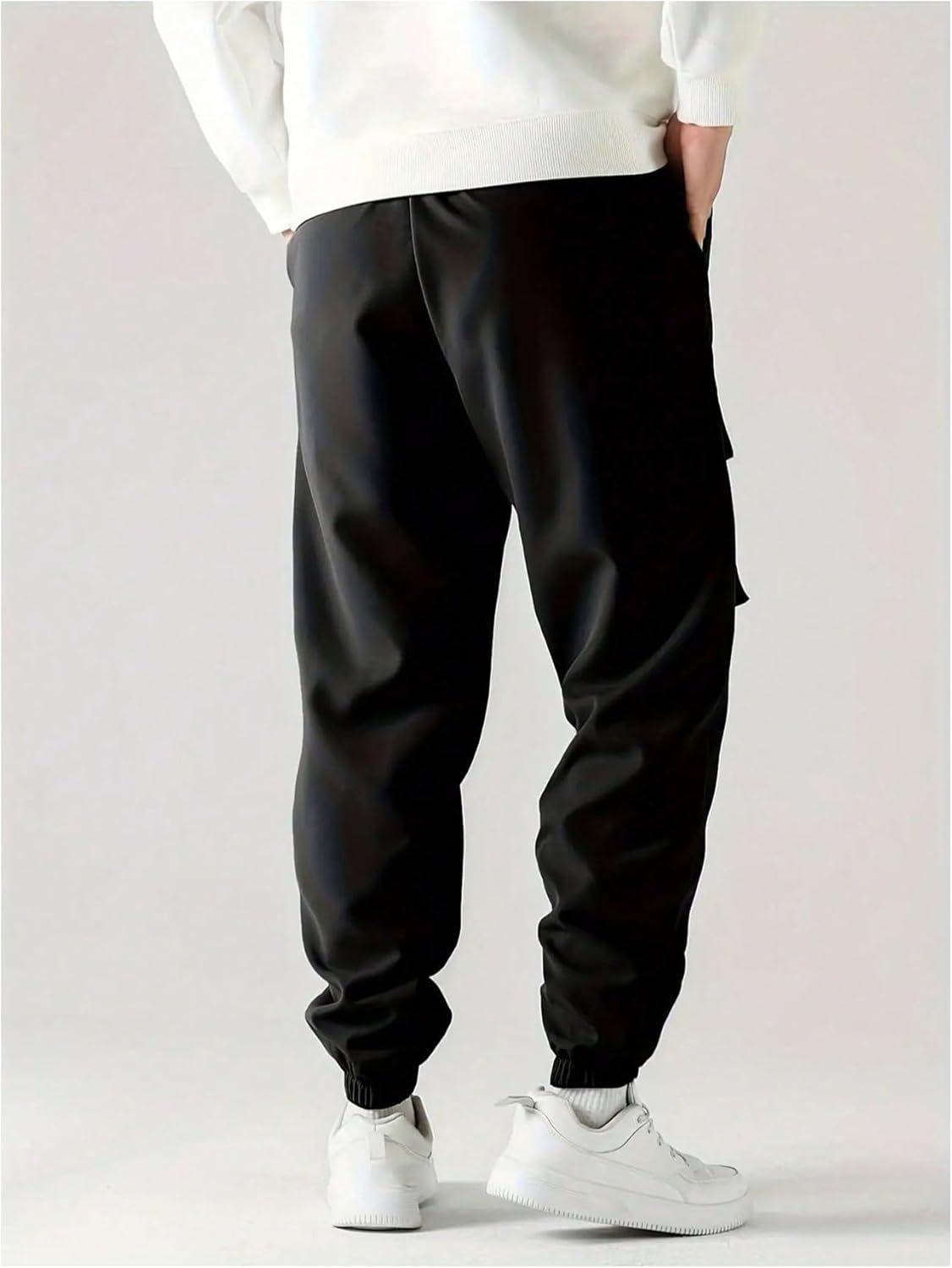 WDIRARA Boy's Cargo Pants Graphic Elastic Waist Workout Joggers Pants Streetwear - Image 2