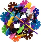 800 Rainbow Building Discs Educational Brain Building Toy Set Interlocking Plastic Construction Connect Set Promotes Fine Motor Skills Development for Boys Girls Kids