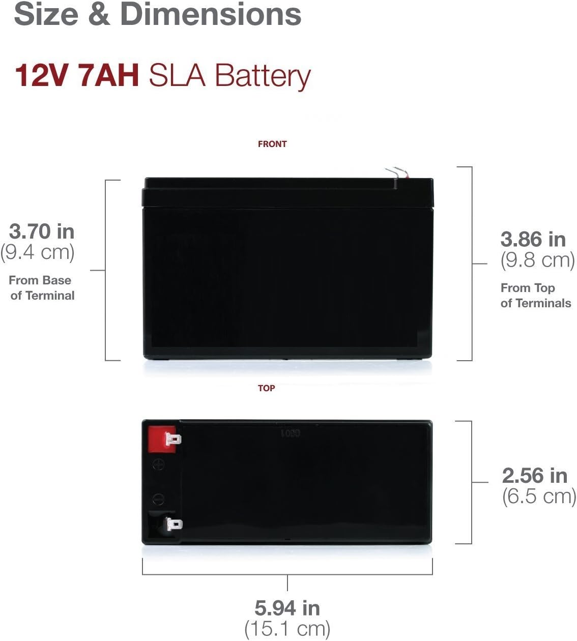 Replacement 12V 7Ah AGM Battery for WKA12-7F Werker SLA Beiter DC Power