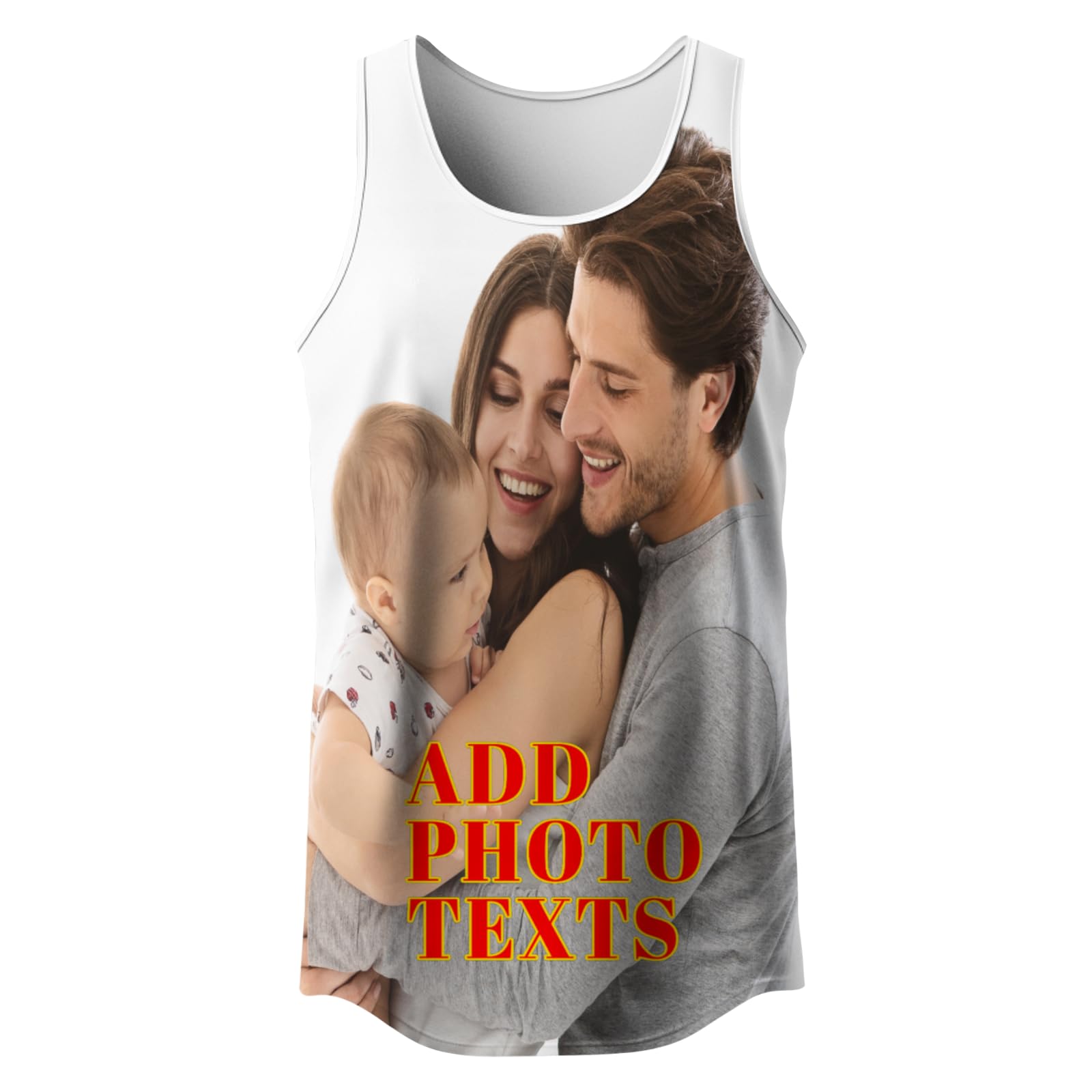 Custom Tank Tops Design Your Own Tank Tops All Over Print Sleeveless Shirts Personalized Photo Text Vest Tees for Men Women