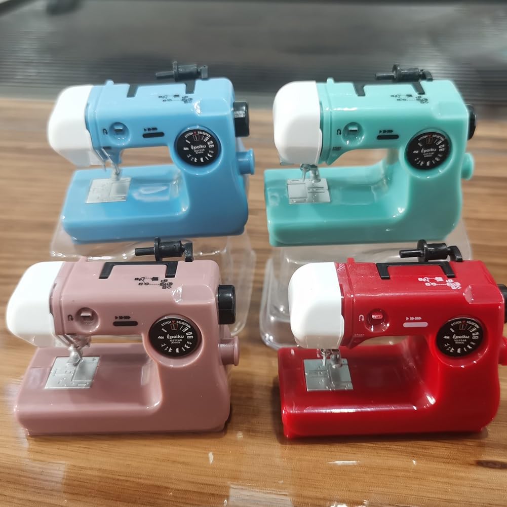 Amazon.co.jp : Azwaue ポータブルミシン プラスチック ピンク/ブルー