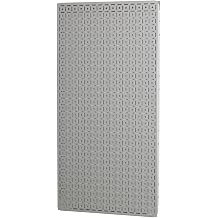 18 Gauge Galvanneal Metal Pegboard 16 x 32 OmniPanel Includes Cleats for Tools, Black Silver
