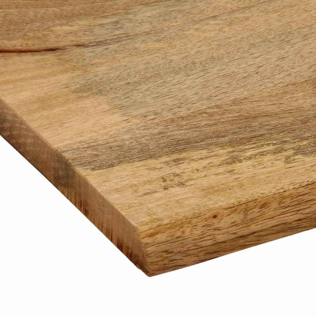 vidaXL Tischplatte, Holztischplatte mit Baumkante, Ersatztischplatte für Couchtisch Beistelltisch Esstisch, Holzplatte, Massivholz Mango