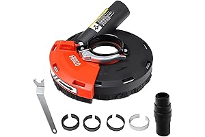 HERZO Dust Shroud for Angle Grinder 4/4.5/5 inch Universal Dust Grinding 125MM