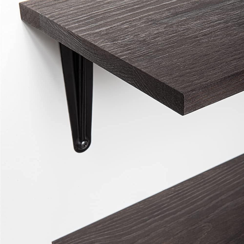 Wide Floating Shelves,Set of 2,7.8 Inch Deep Wall Shelf for Bedroom,Wall Mounted Large Storage Shelf for Room/Kitchen/Office