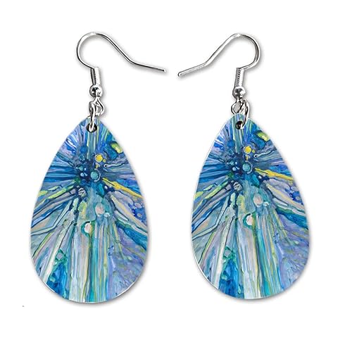 Maureen Claffy Artist Collection Angel Gabriel Teardrop Dangle Earrings Set Cute Girls Womens Jewelry Earings Holiday Gifts Summer Decorations