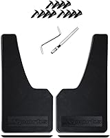 Vista 8 de KEYOOG 4 unidades de tamaño mini universal para automóvil, protector contra salpicaduras, apto para sedán, hatchbacks, protector de lodo suave