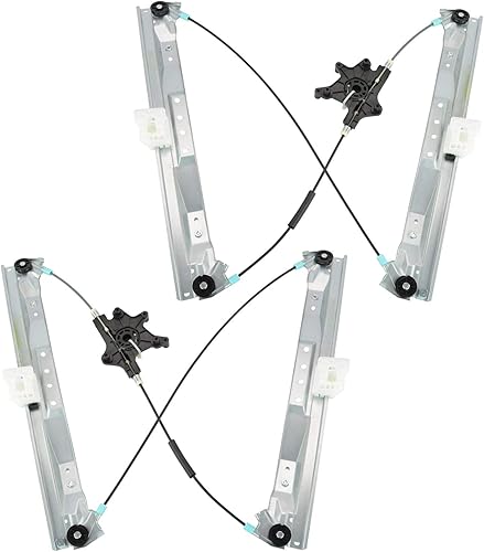 Miniatura 159 de TRQ Juego de elevalunas manual para el lado del conductor y del pasajero compatible con Chevrolet Tracker 1998 1989-1997 Geo 1989-1998 Suzuki