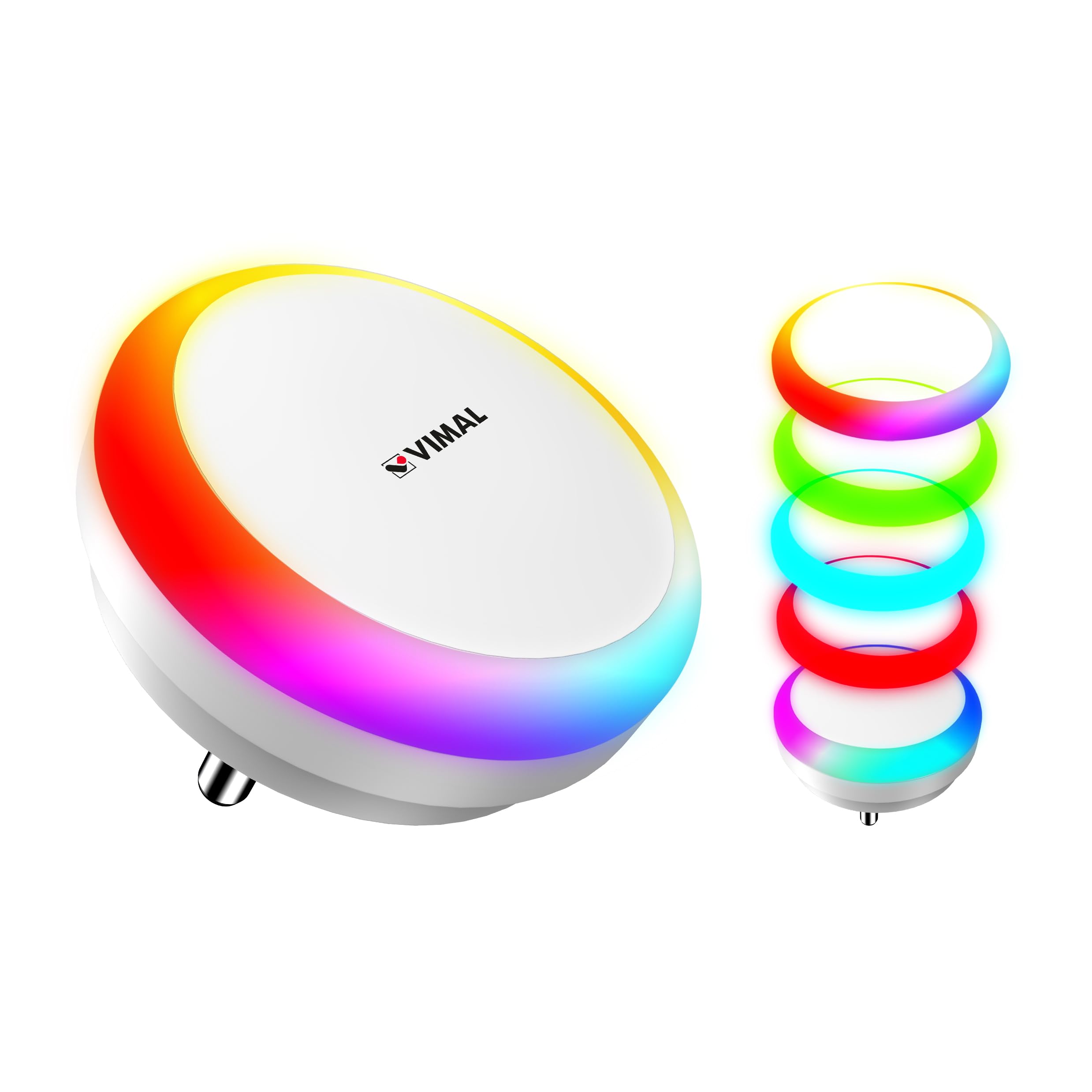 Vimal Splash 0.5Watt Colour Changing LED Plug in Night Lamp(2 Pack)-image-25