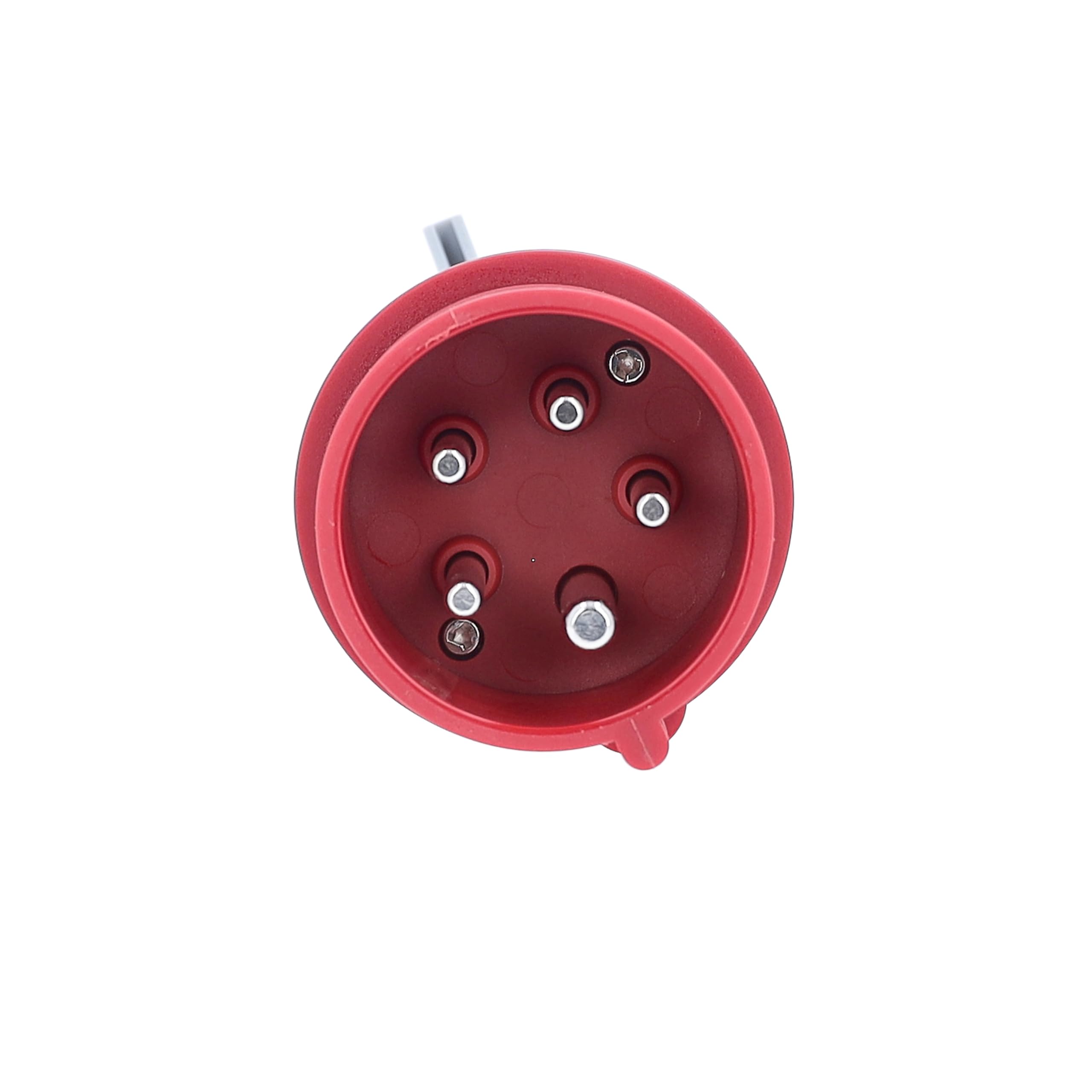 as - Schwabe 61478 Spina di prova trifase 400V/32A/5 poli, rossa