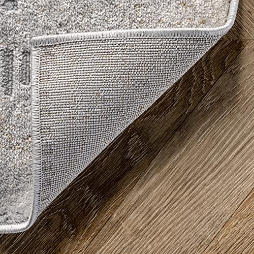 nuLOOM Alice Tapete Corredor Gris Claro/Ivory 2'6" x 6' miniatura 4