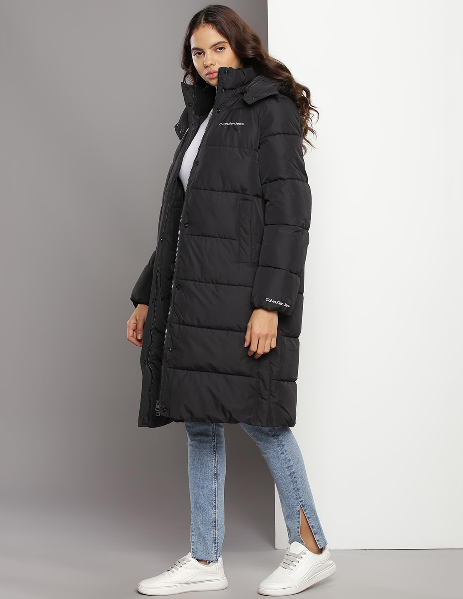 Calvin Klein Abrigo Mujer Down Long Puffer impermeable