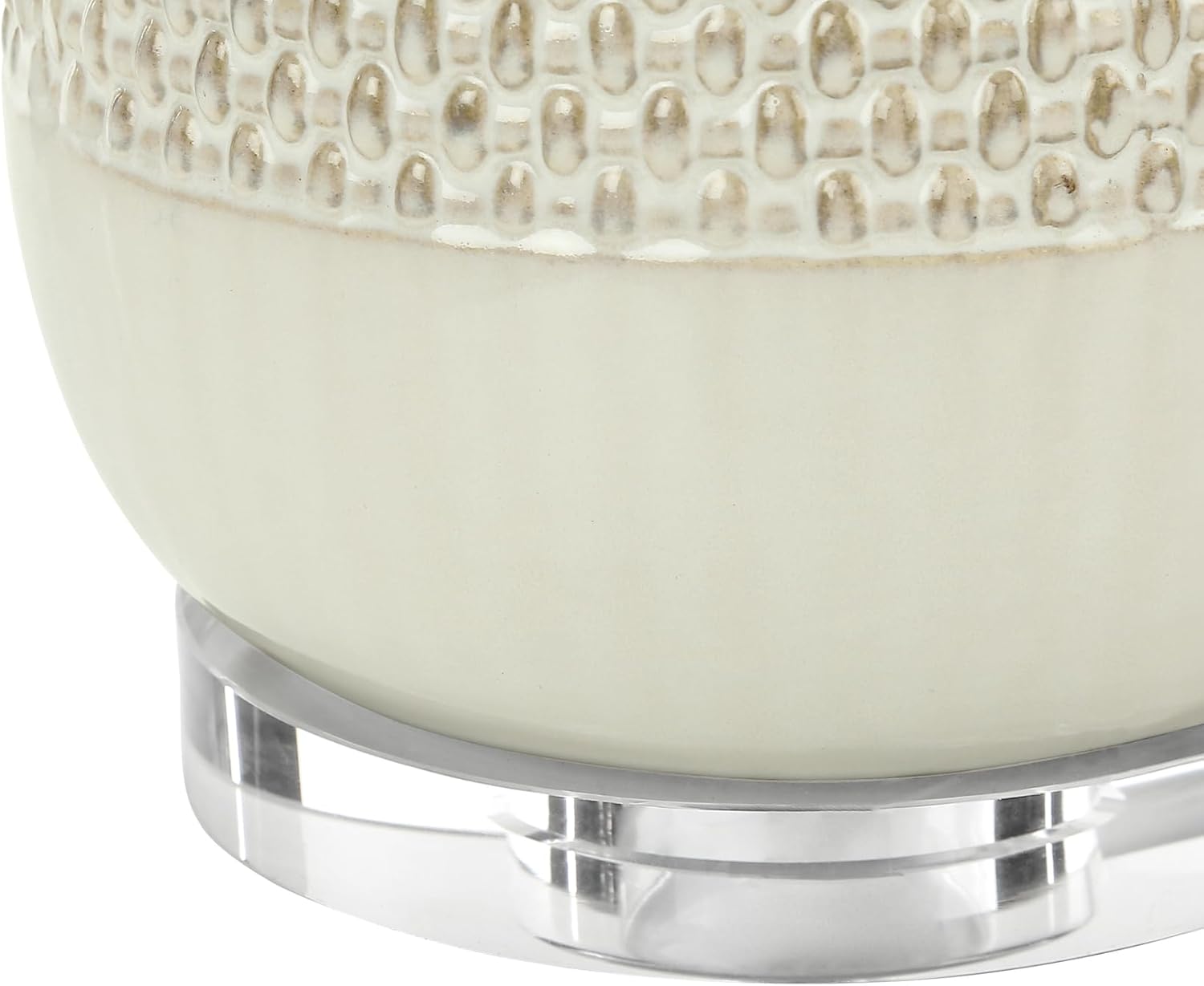 Monarch Specialties I 9605 LightingTable Lamp, Cream Ceramic, Beige Shade, Contemporary