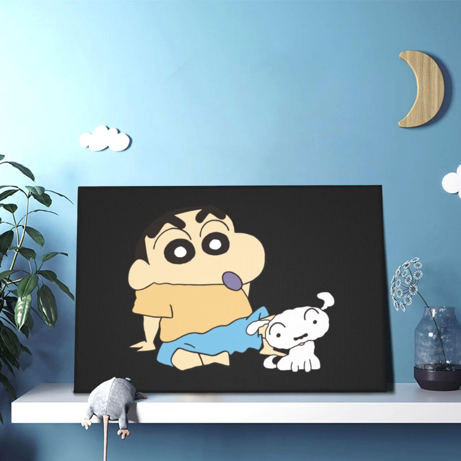 クレヨンしんちゃん ポスター フレーム付き Amazon.co.jp: アートパネル クレヨンしんちゃん シロ アート