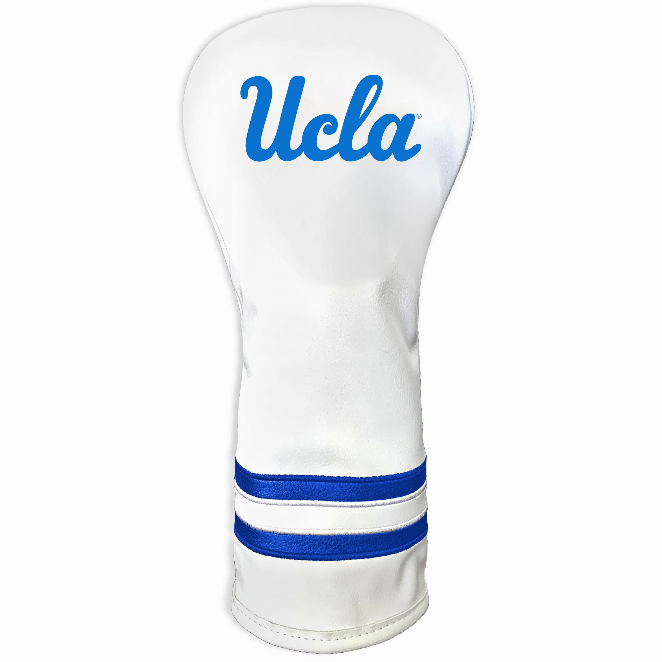 Team Golf NCAA White Vintage Fairway Golf Club Headcover, Form Fitting Design, Retro Design