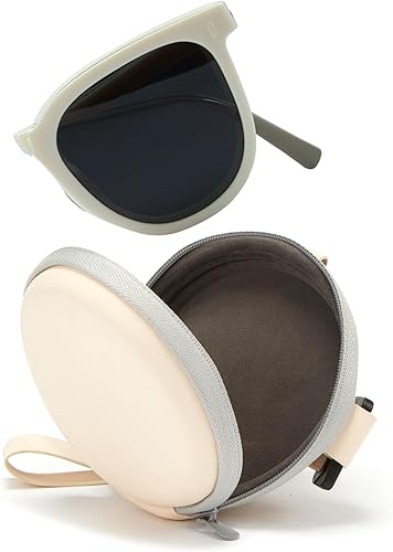 Miniatura 9 de Cyxus Gafas de sol plegables con diseño de ojo de gato para mujeres y hombres, protección UV400, ultraligeras y fáciles de transportar, lentes de