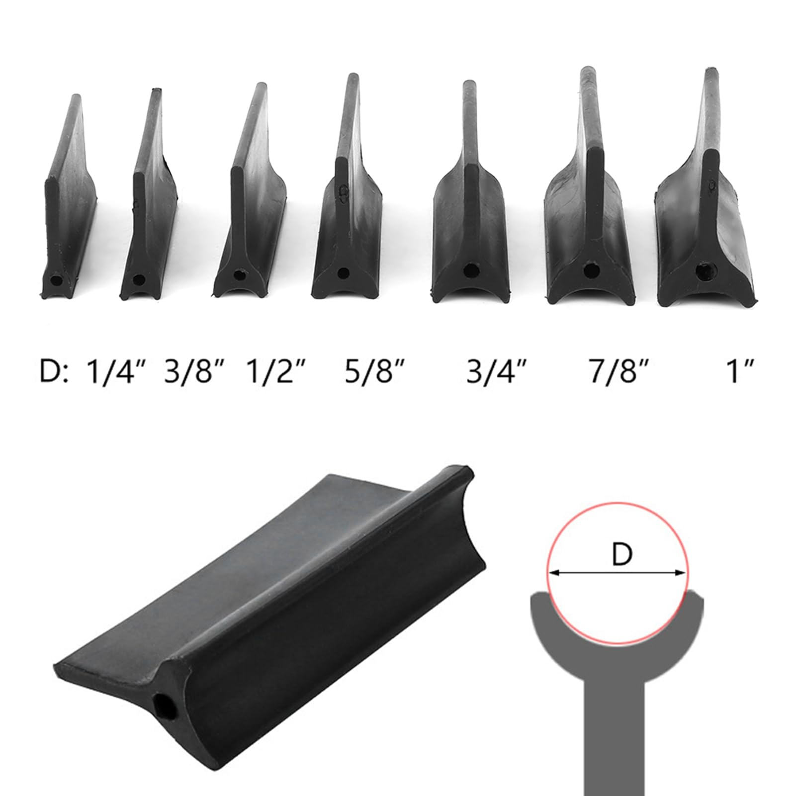 Juego de 14 almohadillas de lijado de contorno flexibles - Bloques de lijado de goma para carpintería y pulido automotriz