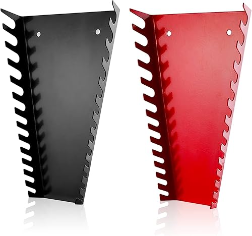 ALOANES Organizador de llaves metálicas de 26 ranuras, bandeja organizadora de llaves resistente para caja de herramientas, almacenamiento de llaves