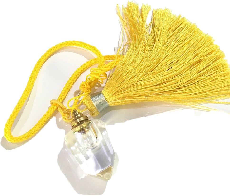 MOSOAO Natural Quartz Crystal Pendant Hand Carved Wishing Bottle Necklace Lucky Women, Gifts for Her