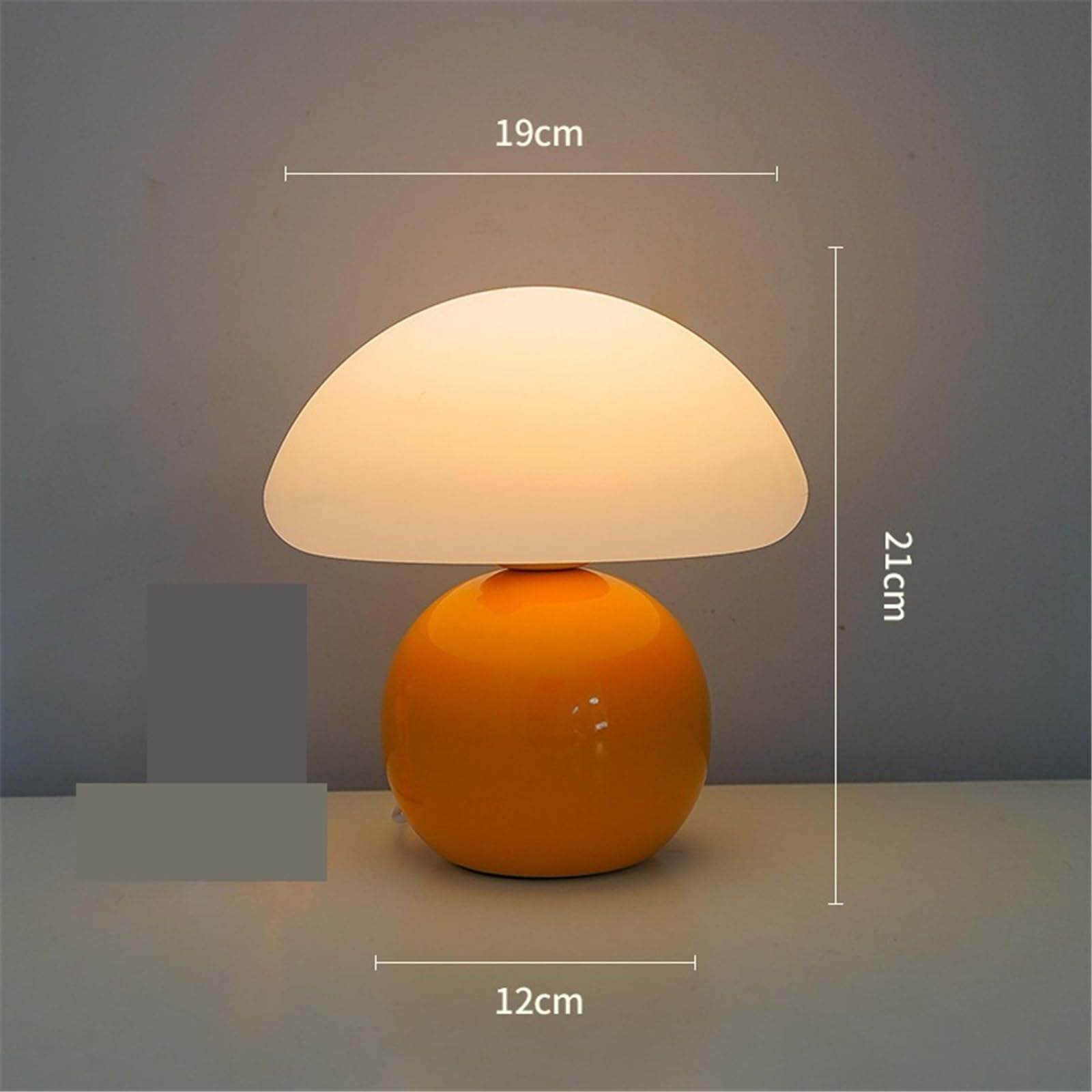 GLigeT Luz De Nocturna Lámpara de mesa bonita for dormitorio, mesita noche, decoración, ambiente estudio(Blanco)