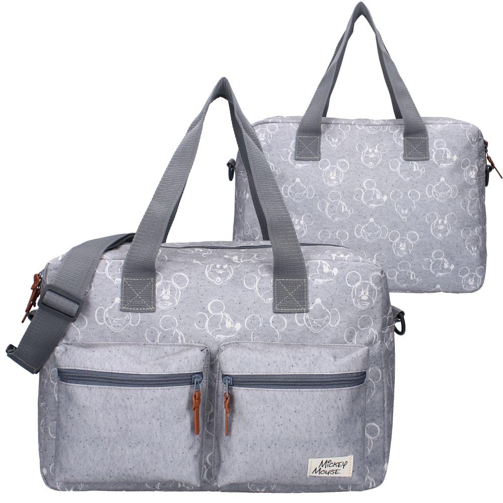 Bolso cambiador grande para bebé con cambiador de Mickey Mouse de Disney