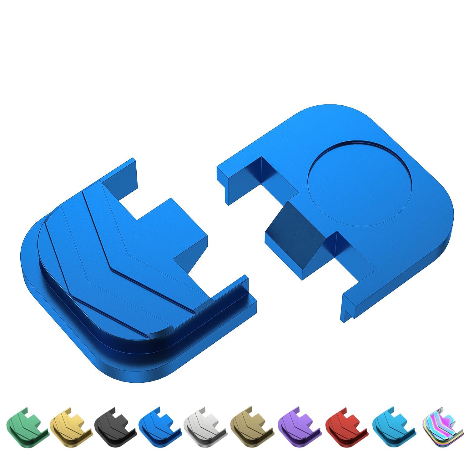 Cover Back Plate for GIock Gen1-5 17 20 21 23 24 25 26 (Blue)
