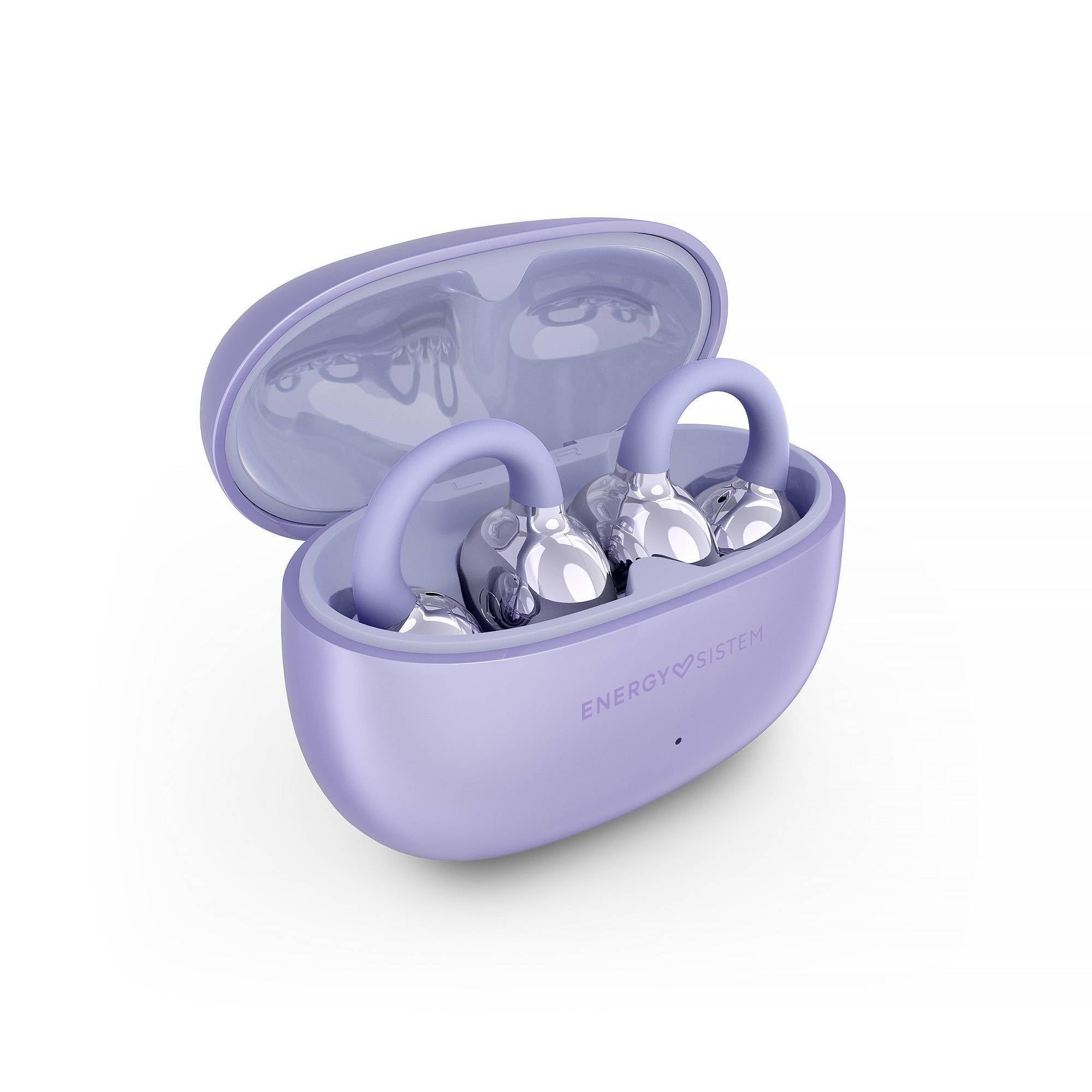 Energy Sistem Chicpods - Bezprzewodowe słuchawki Bluetooth z przewodnictwem kostnym - bateria 23H, redukcja szumów podczas połączeń, wodoszczelność IPX4, wygodne i elastyczne