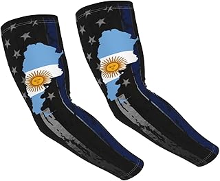 SwpWab Argentina Flag Map Sun-Defying Elegance Comfortable Cooling Arm Sleeves