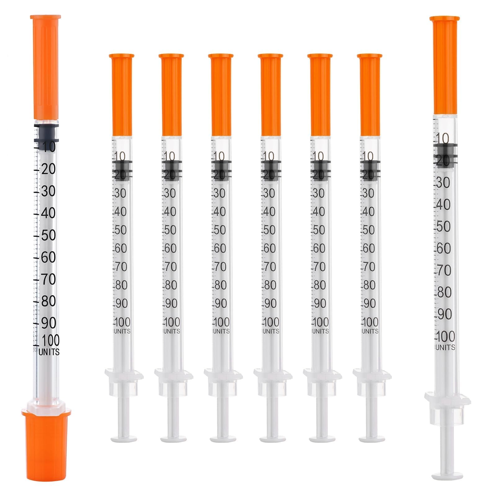 100 Pack 1ml Disposable Syringe, 31G 1cc 1/4 Inch (6mm) Lab Supplies Syringes, Individually Wrapped — Amazon image 7