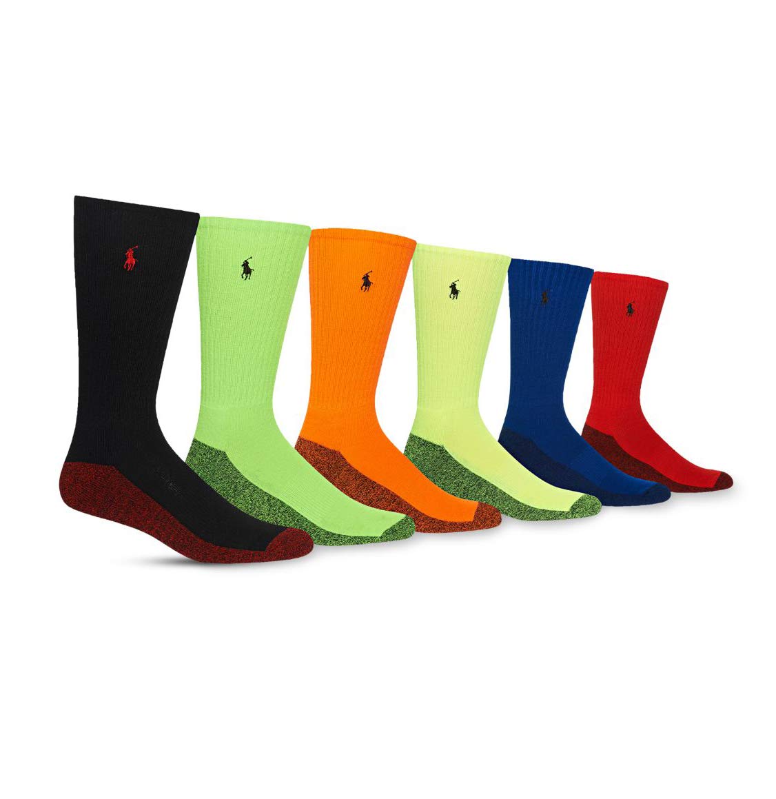 POLO RALPH LAURENPolo Ralph Lauren Men's Classic Ribbed Crew Socks - 6 Pack