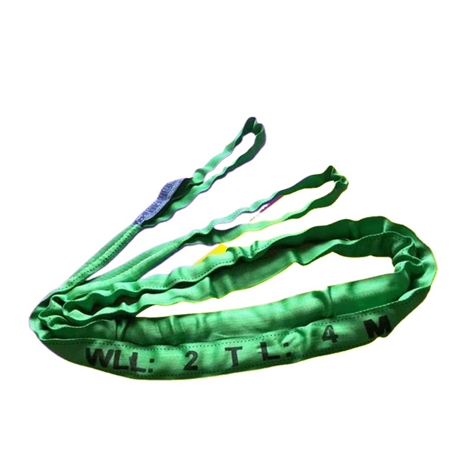 Bandschlingen Runder, weicher Hebegurt aus Polyester for Anhänger, Tragfähigkeit 1–3 Tonnen | WLL 2T Length 4m