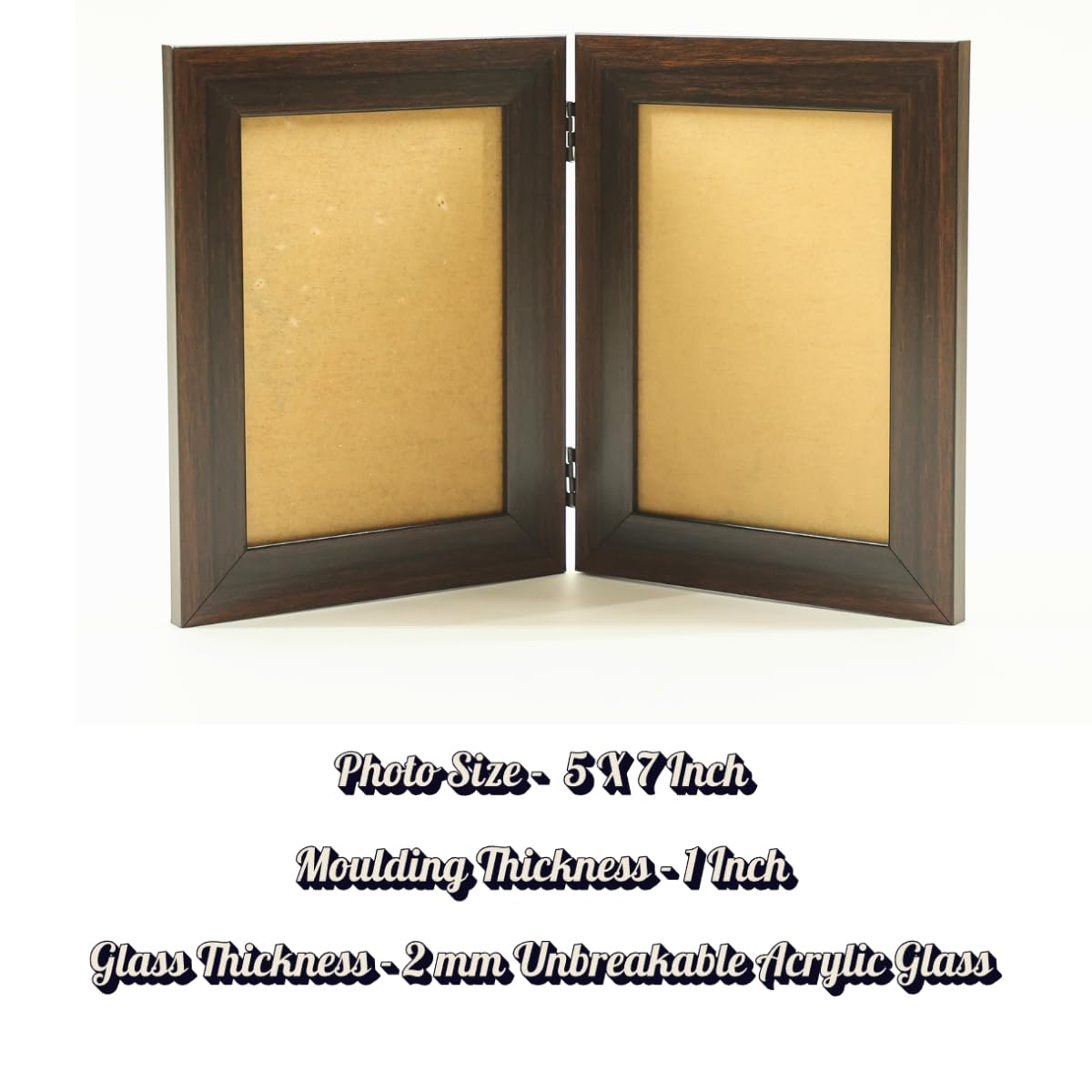 Book Photo Frame - Unbreakable Acrylic Display -4 Book Photo Frame - Unbreakable Acrylic Display -4