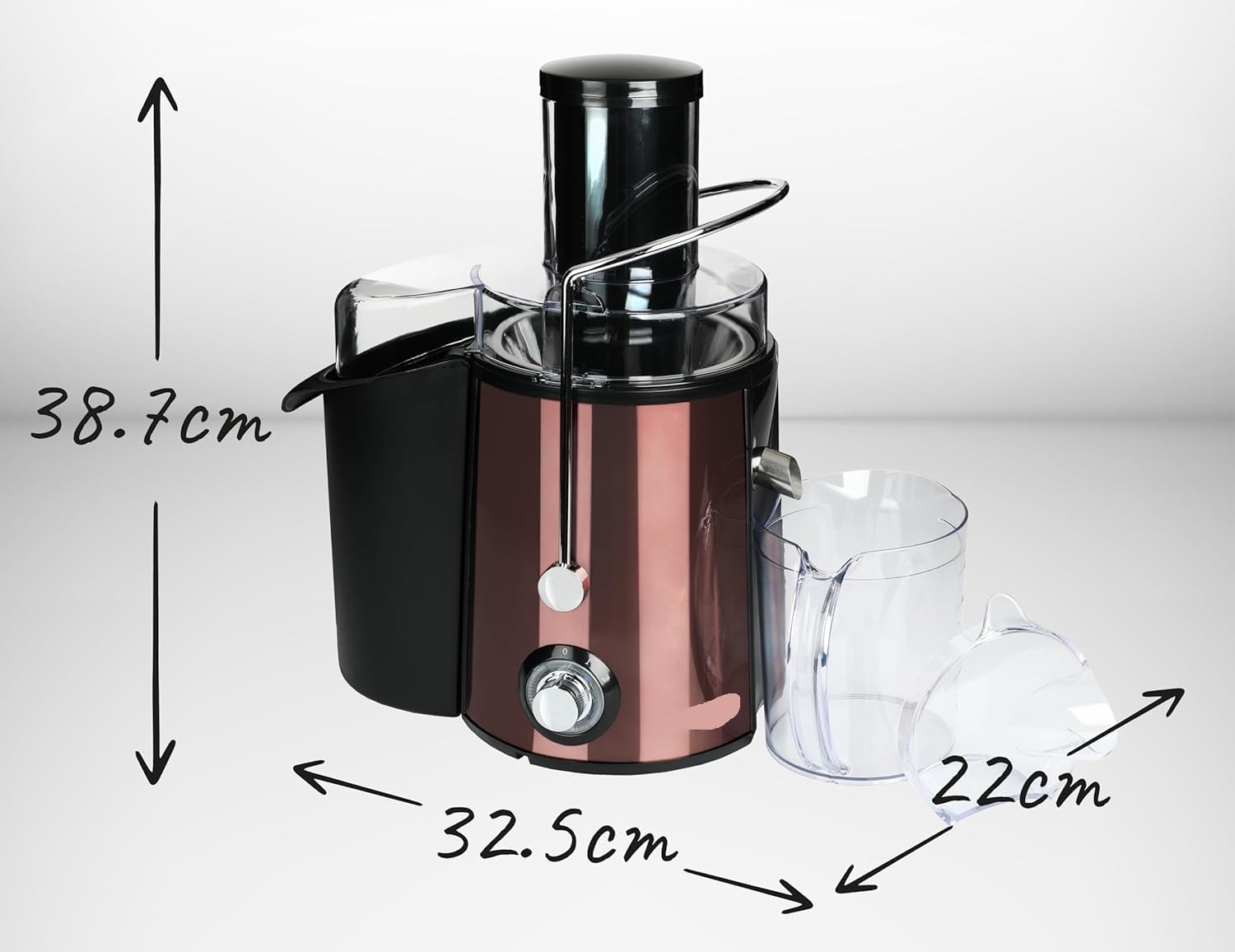 Centrifuga KESSER 800W - Estrattore Di Succo A Freddo Con Bocca Larga, Facile Da Pulire