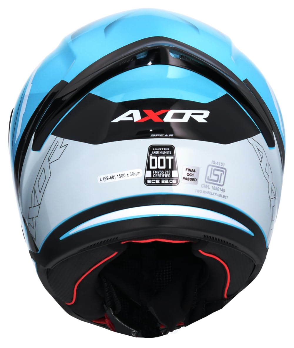 Shiro Helmets Casco Integral Modelo Hunter Spear Azul Totalmente Homologado (M 57/58)